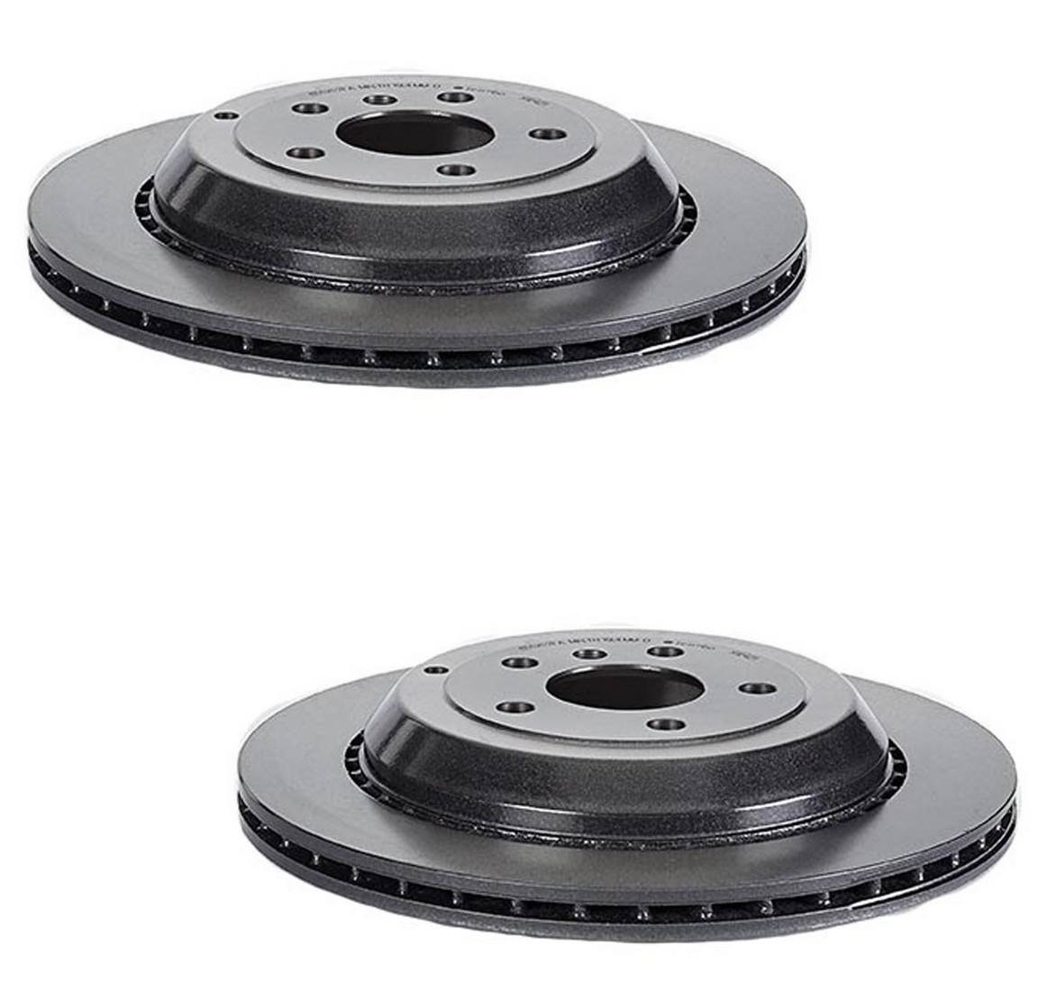 Mercedes Disc Brake Pad and Rotor Kit - Rear (330mm) (Ceramic) (EURO) 1644231312 - Akebono Euro Ultra-Premium 4122307KIT